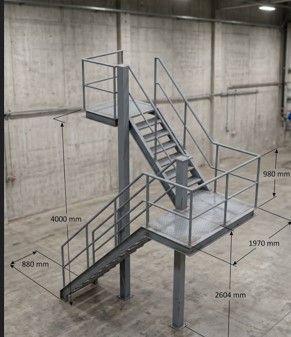 Endüstriyel Platform Merdivenleri